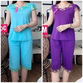 Đồ bộ lửng trung niên mặc nhà,Bộ mặc ngủ cho mẹ size từ 40->75kg