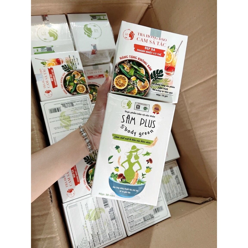Kẹo giảm cân sâm plus s'body green an toàn tiện lợi chính hãng