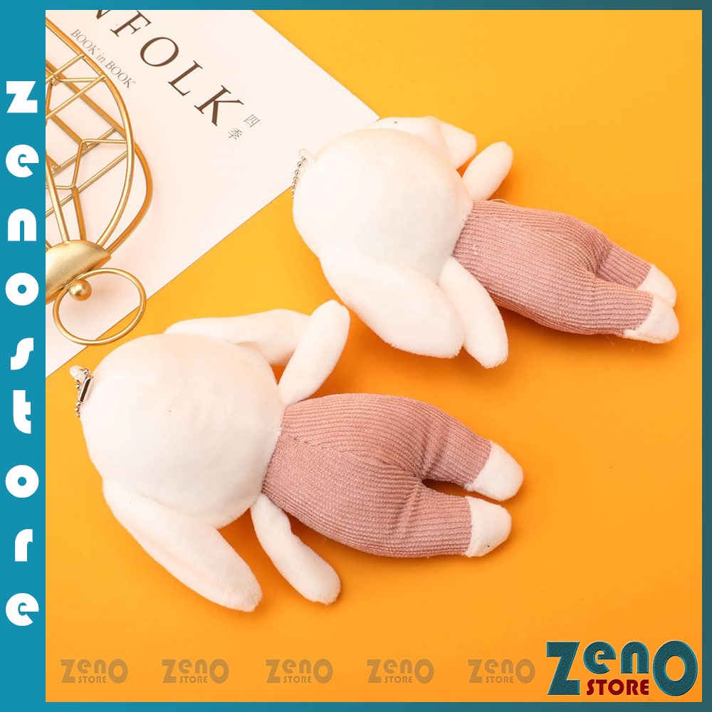 Móc khóa thỏ dễ thương, móc treo chìa khóa, treo balo, trang trí