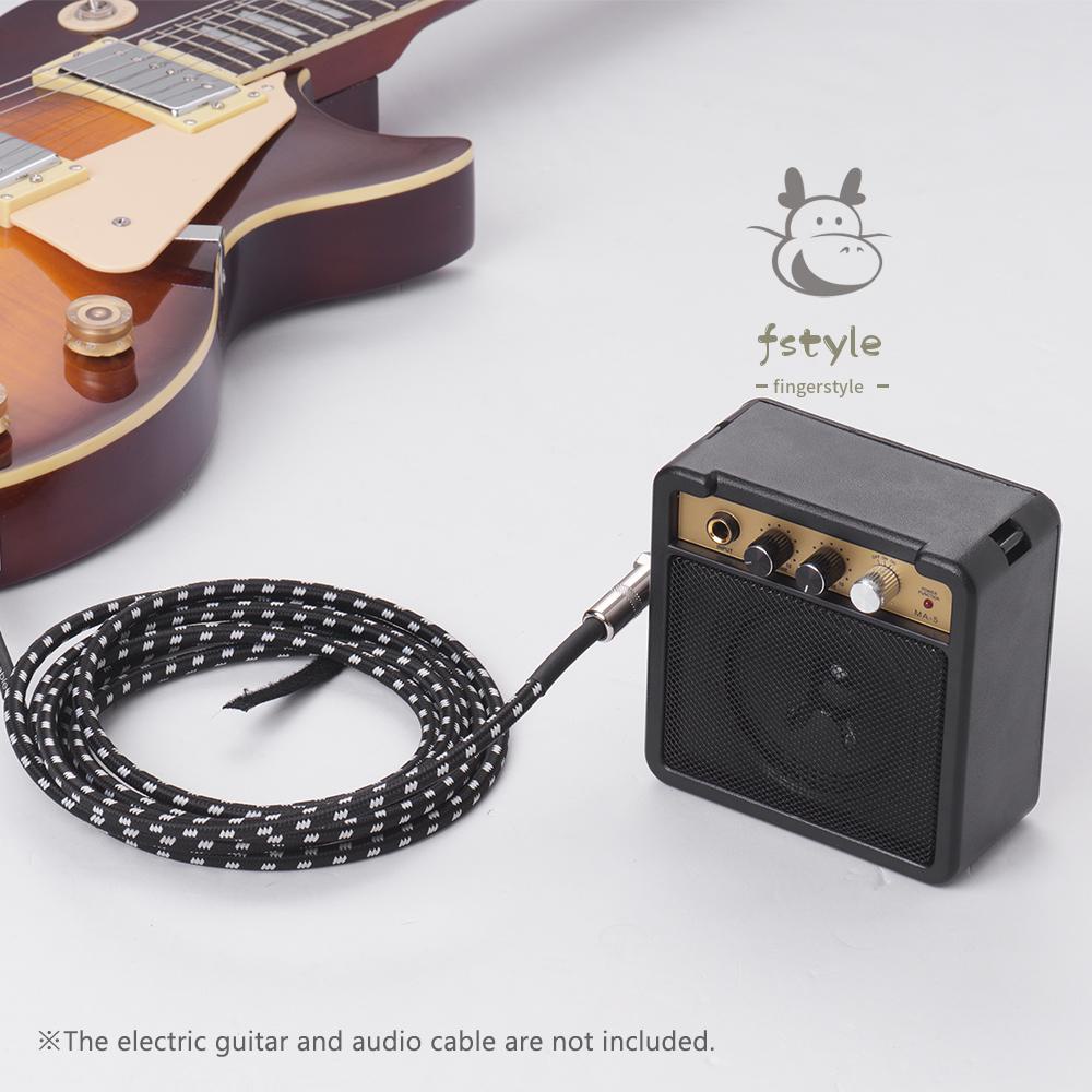1 loa khuếch đại âm thanh mini 1W với đầu vào 6.35mm đầu ra 1/4 Inch điều chỉnh âm lượng cho đàn guitar