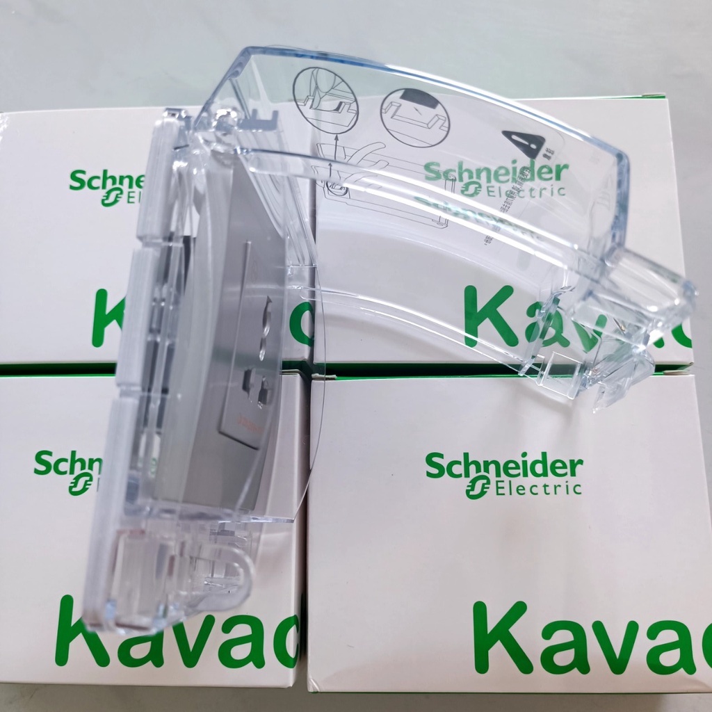 Mặt che mưa  phòng thấm nước, mặt đơn cho ổ cắm, công tắc loại 1 gang, IP55 E223R_TR - Schneider