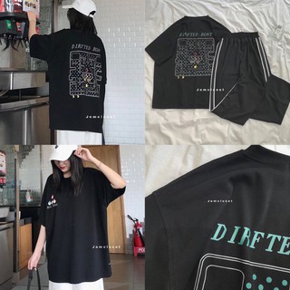 Áo Phông Nam Nữ Tay Lỡ Form Rộng Đẹp Giá Rẻ Cổ Tròn Màu Đen / Áo Phông Unisex ATS4