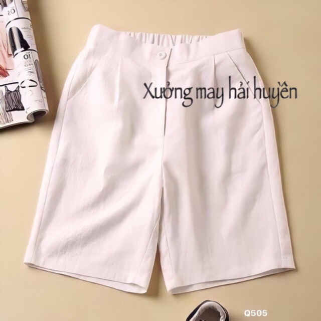 Quần Sóc Đũi Khuy Cao Cấp ( Kèm ảnh thật và Video)