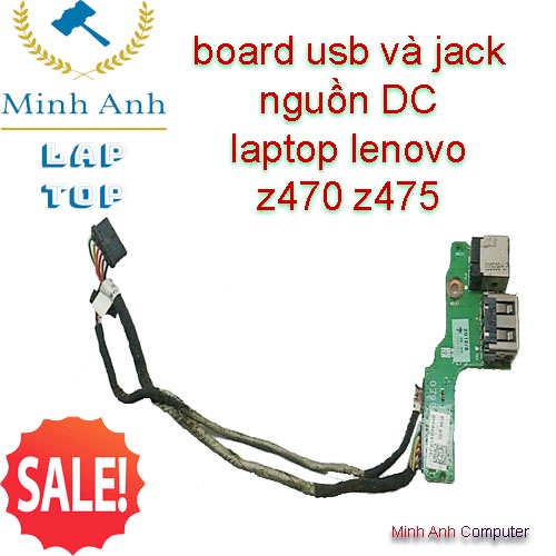 board usb lenovo và jack nguồn DC laptop lenovo  z470 z475