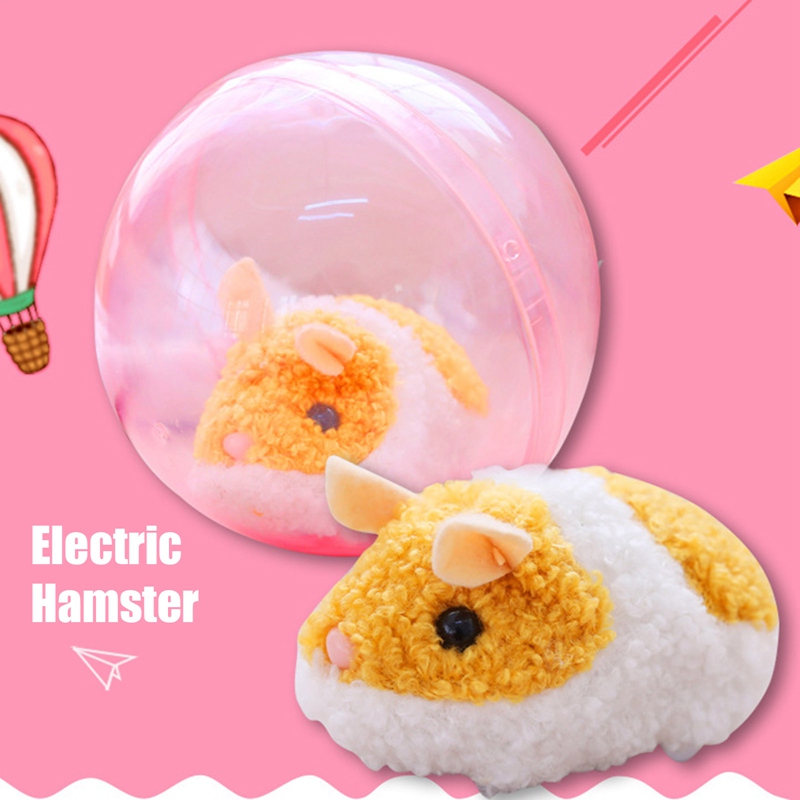 Chuột Hamster Nhồi Bông Chạy Bộ Đáng Yêu Cho Bé