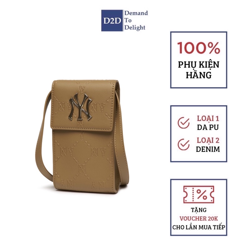 Túi Đeo Chéo Mini M.L.B Hoạ Tiết Dập Nổi Unisex Cá Tính Siêu Đẹp