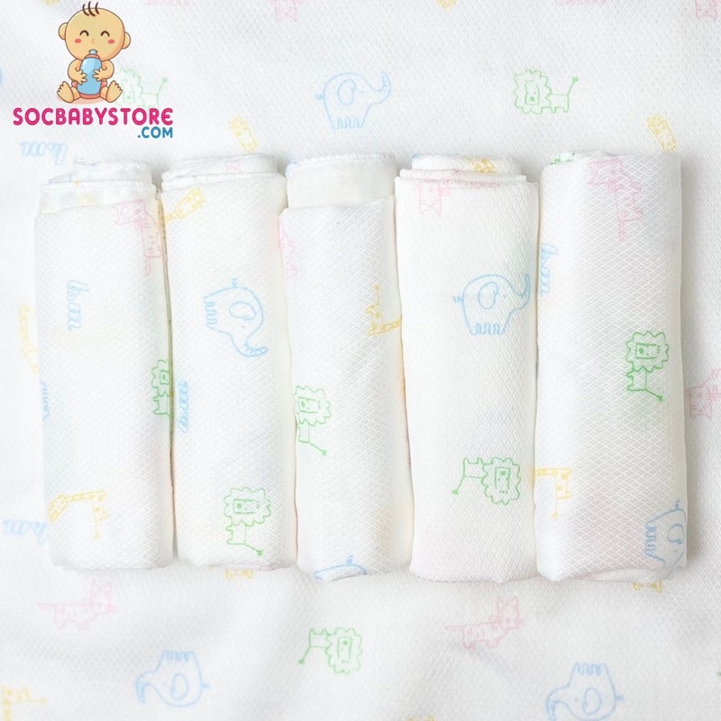 Khăn sữa sợi tre Hàn Quốc KHÔNG HUỲNH QUANG BnM 35 x 35cm