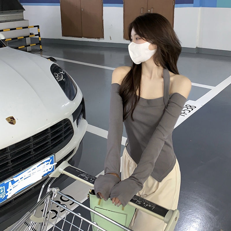 Áo thun tay dài thiết kế mới thời trang xuân thu dành cho nữ 2021