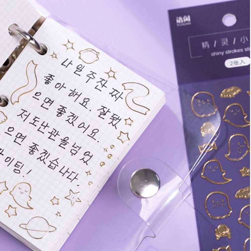 Bộ 2 Nhãn Dán Trang Trí Sổ Tay / Nhật Ký Bằng Đồng Họa Tiết Làng Quê Màu Đồng Thủ Công