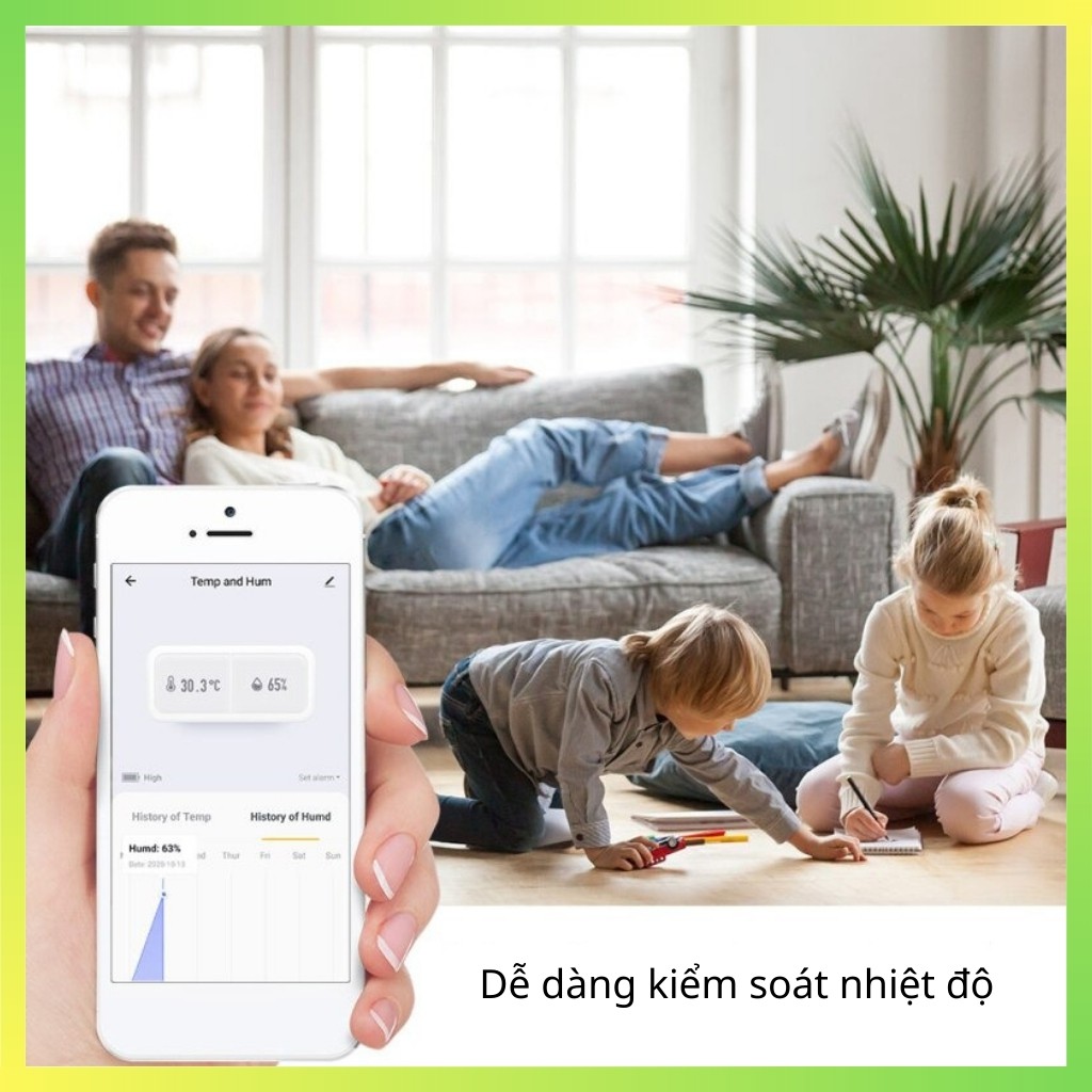 Cảm biến nhiệt độ, độ ẩm TUYA Zigbee Smart life