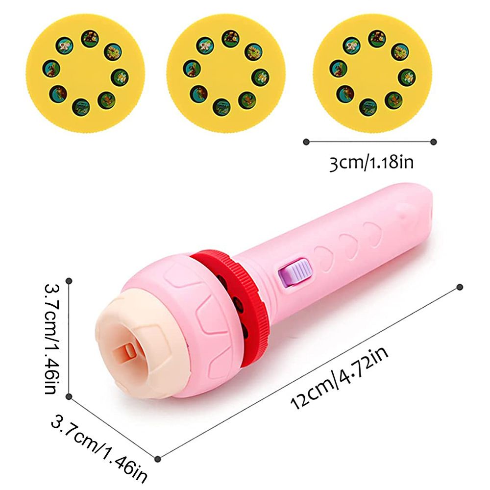 Đồ chơi đèn pin chiếu hình hoạt hình cho bé