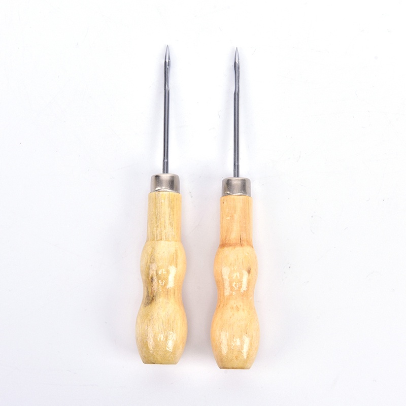 Bộ 2 Tay Cầm Bằng Gỗ Chuyên Dụng Cho Đồ Da Tiện Lợi