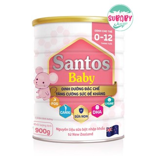 Sữa bột Santos Baby 900g_Subaby