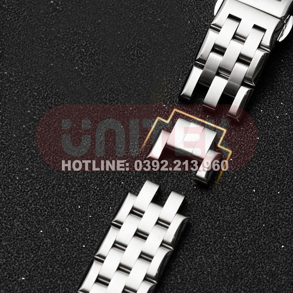 Dây Đồng Hồ Thép Không Gỉ model 01 Kểu Khóa Bấm Chống Han Gỉ Dài 18cm (18mm 20mm 22mm)