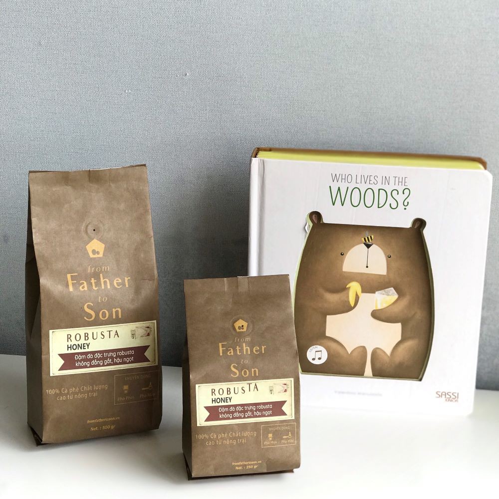 Cà phê honey robusta nguyên chất, rang xay mộc, pha phin pha máy, hương vị đậm đà truyền thống _ From Father To Son | BigBuy360 - bigbuy360.vn