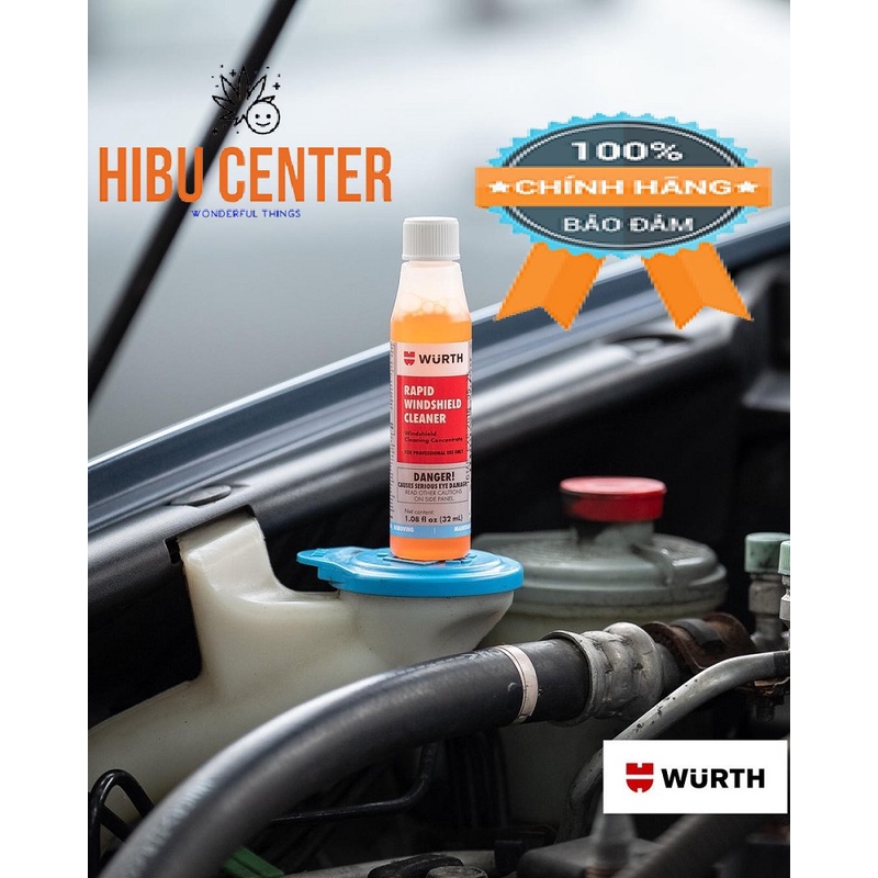 Chất Rửa Nhanh Kính Lái Tiện Dụng WURTH Rapid Windscreen Cleaner 32ml 0892333