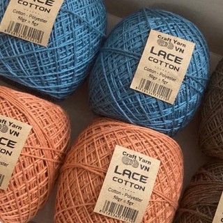 CROWN (màu mới) Sợi Lace Cotton Craft Yarn