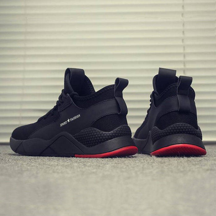 Giày thể thao phối vải lưới thoáng mát chống trơn thời trang thu đông dành cho phái mạnh | BigBuy360 - bigbuy360.vn