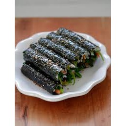 Combo 5 món kimbap hấp dẫn ( Rong biển 10 lá, Củ cải vàng, xúc xích, mành tre, thanh cua)