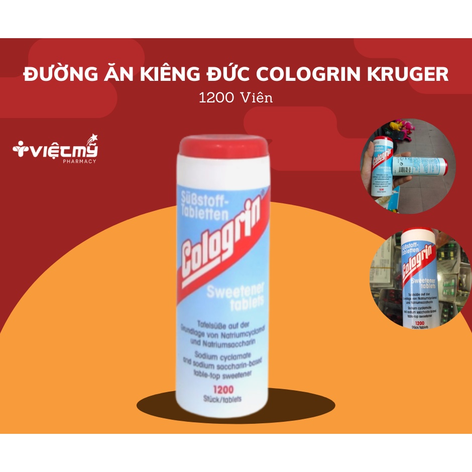 Đường Ăn Kiêng Cologrin Kruger 1200 Viên