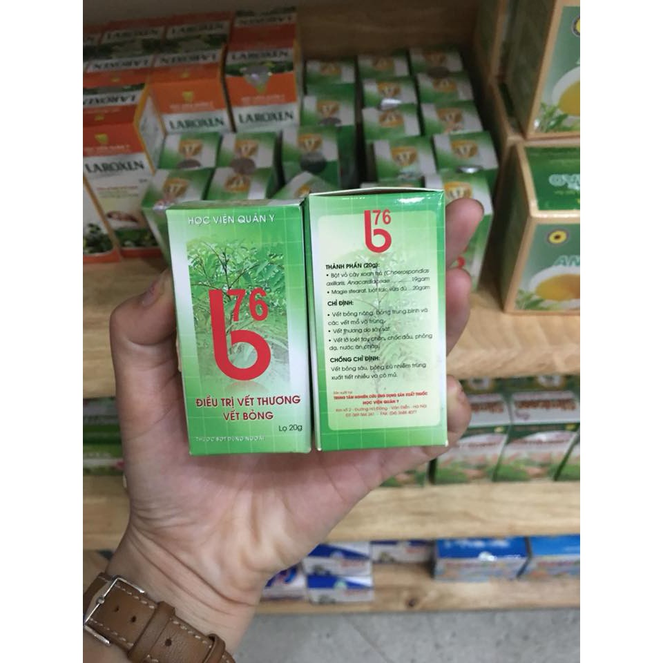 Bột bôi bỏng B76 hộp 20g