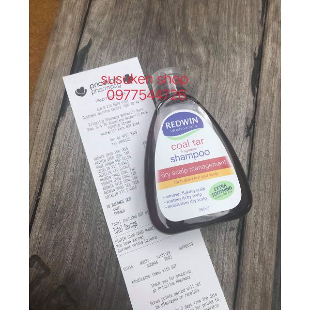 Dầu gội dưỡng tóc Redwin coal tar