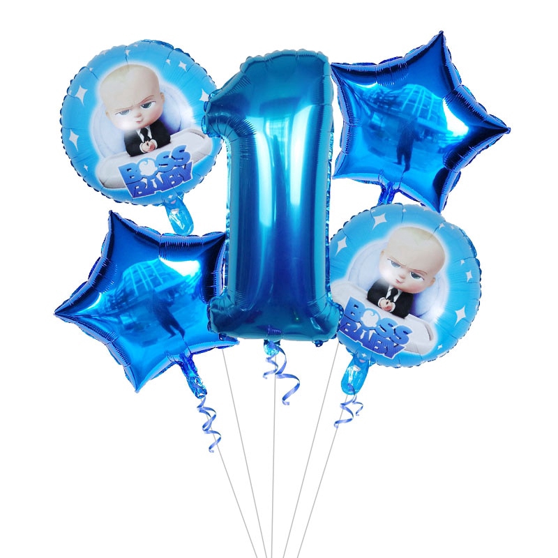 Set 5 Bong Bóng Hình Chữ Số 30 inch Trang Trí Tiệc Sinh Nhật Cho Bé