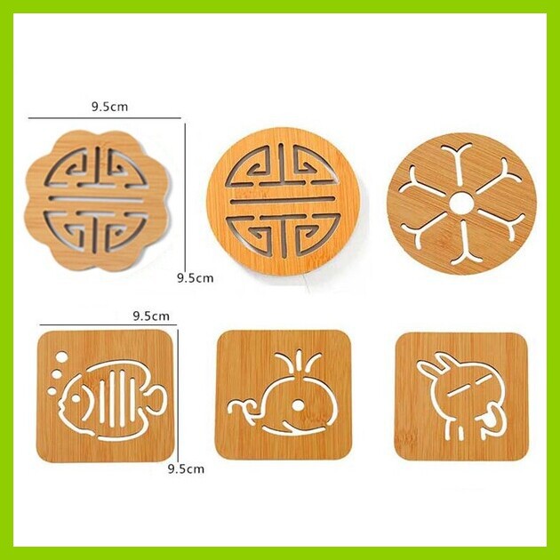 Đế Lót Ly, Chén Bằng Gỗ Nhiều Mẫu