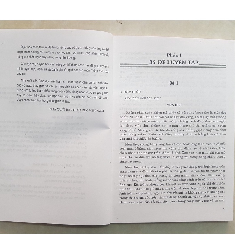 Sách - 35 đề ôn luyện Tiếng Việt 5 - NXB Giáo dục