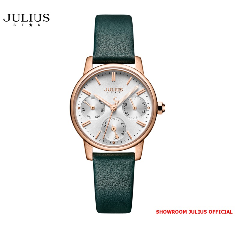 Đồng hồ nữ Julius Star Js023 kính Sapphire dây da