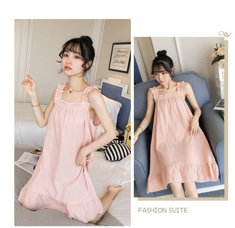 Đồ ngủ phong cách công chúa thời trang mùa hè cho học sinh