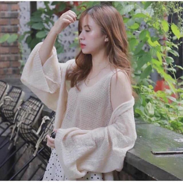 áo caligan len mỏng