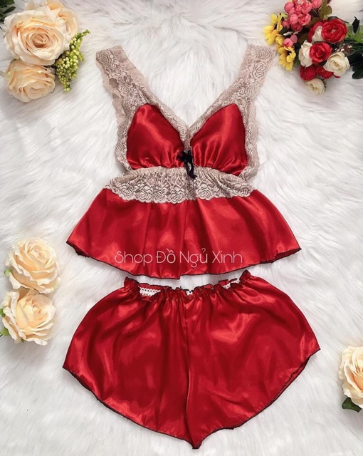 [Mã WACCB hoàn 15% xu đơn 50k] Đồ ngủ lụa cao cấp ren nude có mút | BigBuy360 - bigbuy360.vn