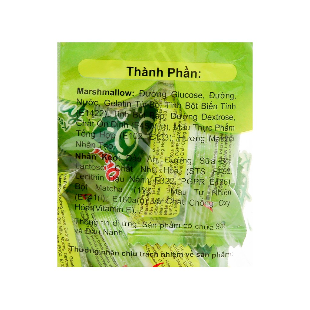 Kẹo xốp nhân socola nhân xoài nhân matcha Oishi Puff gói 84g