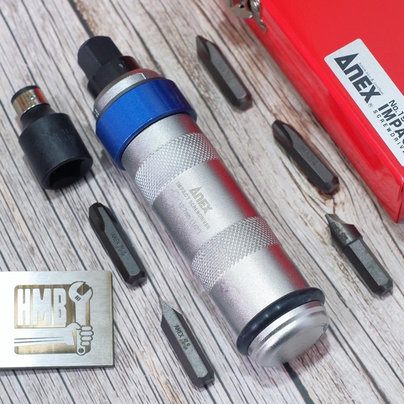 🇯🇵Made in Japan🇯🇵 Bộ tua vít đóng Nhật Bản đầu 1/2” Anex 1901