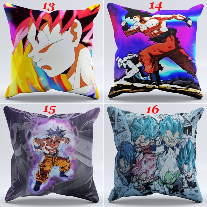 Vỏ Gối Đơn In Hình Goku Dragon Ball Chất Liệu Polyester