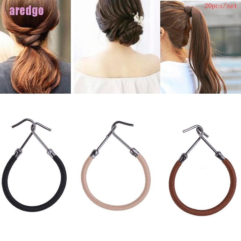 [Hàng mới về] Set 20 dây buộc tóc thiết kế tiện lợi thời trang cho nữ