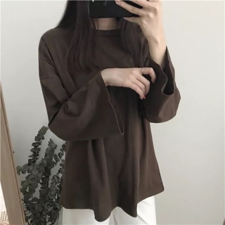 [ Sẵn Hồng ] Áo thun ulzzang tay dài sweater -ORDER- (có ảnh thật)