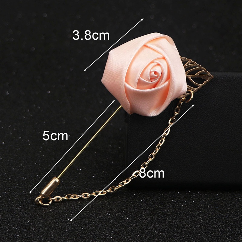 Ghim Cài Áo Hình Hoa Hồng Vàng Thời Trang Cho Nam