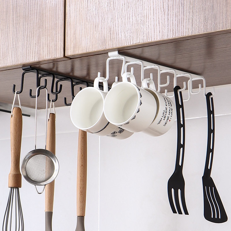 Giá Đỡ Cốc Nước Gắn Tường Không Cần Khoan Đa Năng Tiện Dụng Cho Nhà Bếp/ Phòng Tắm