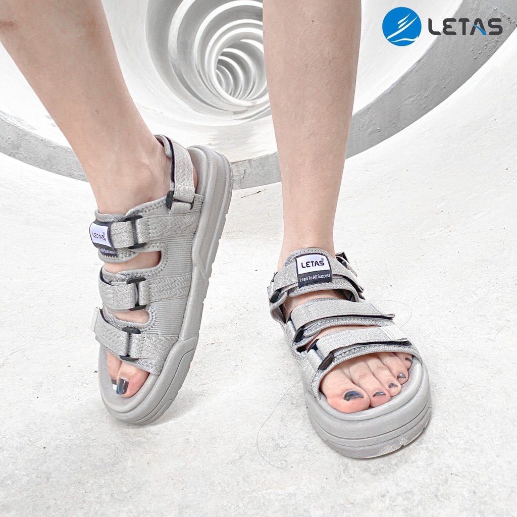 ⚡ HOT 2020 ⚡ FREESHIP⚡ Sandal Unisex Phù Hợp Cho Mọi Lứa Tuổi Trẻ Trung Năng Động D1001 Ghi