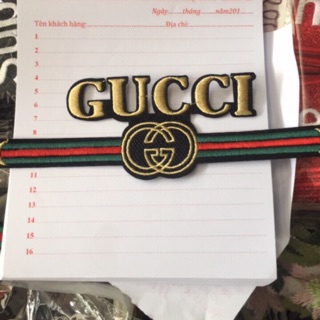 sticker thêu gucci