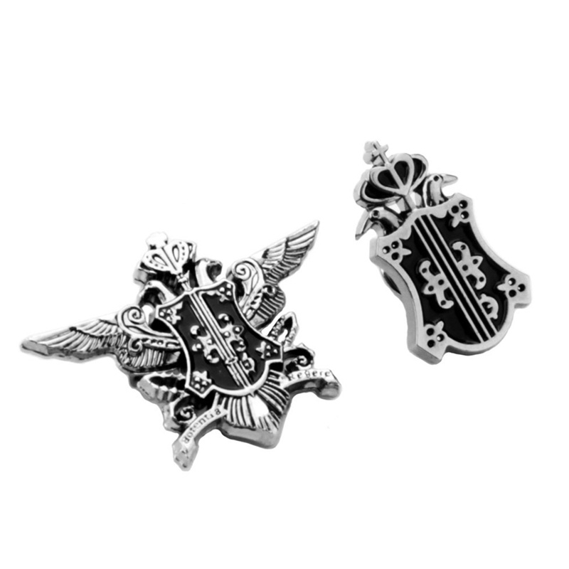 Ghim Cài Áo Bằng Hợp Kim Kẽm Hình Hắc Quản Gia Sebastian Màu Đen