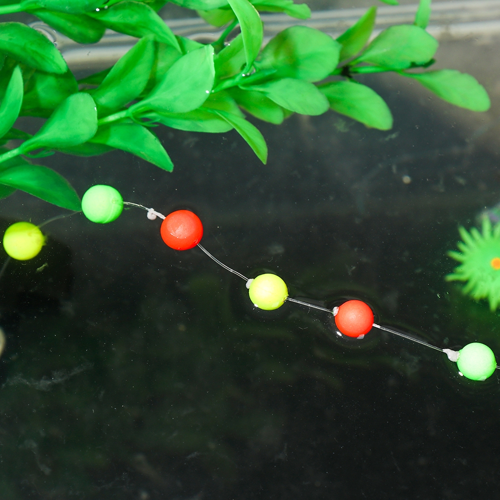 Set 100 hạt mút xốp tròn EPS chiều dài dùng cho câu cá