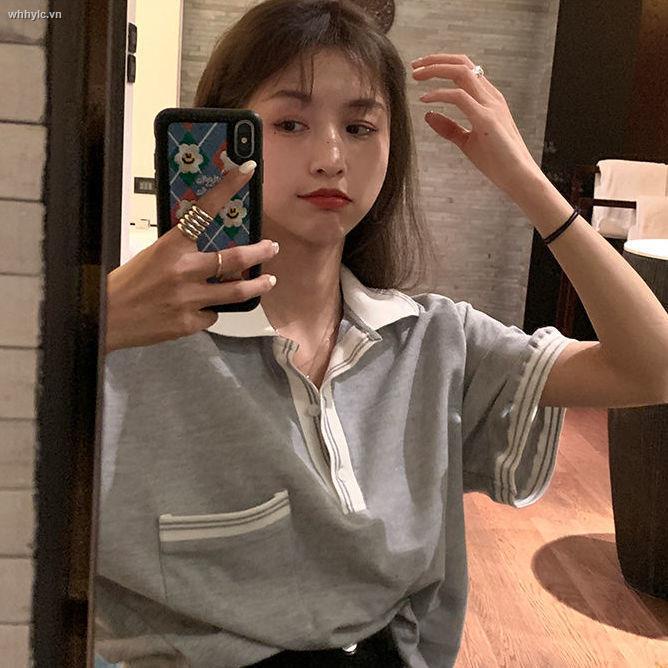 Áo polo Tay Ngắn Dáng Rộng Thiết Kế Mới Thời Trang Mùa Hè Theo Phong Cách Nhật Bản Cho Nữ 2-300 Kg | BigBuy360 - bigbuy360.vn