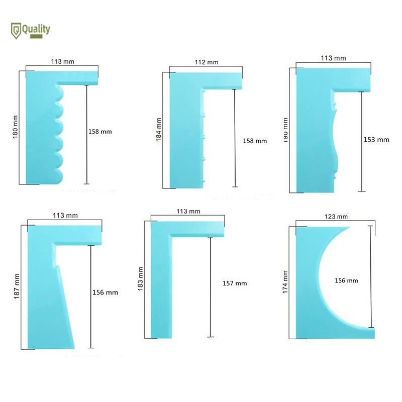 Phới gạt viền bánh kem nhiều mẫu mã bằng nhựa