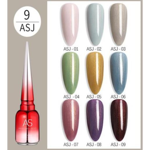 Sơn gel As nhọn set ASJ chính hãng - chuyên dành cho tiệm nails chuyên nghiệp