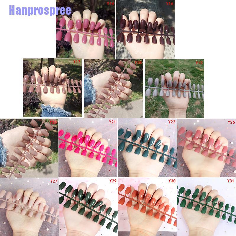 (Hàng Mới Về) Bộ 24 Móng Tay Giả Thời Trang