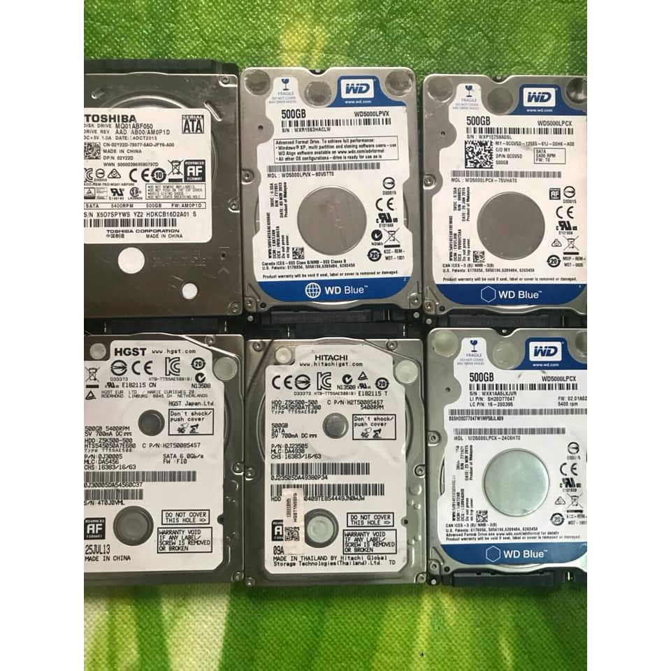 HDD laptop 1Tb 500gb 320gb 250gb 160gb 80gb hàng đẹp sức khoẻ good 100% giá rẻ cài sẵn win theo yêu cầu