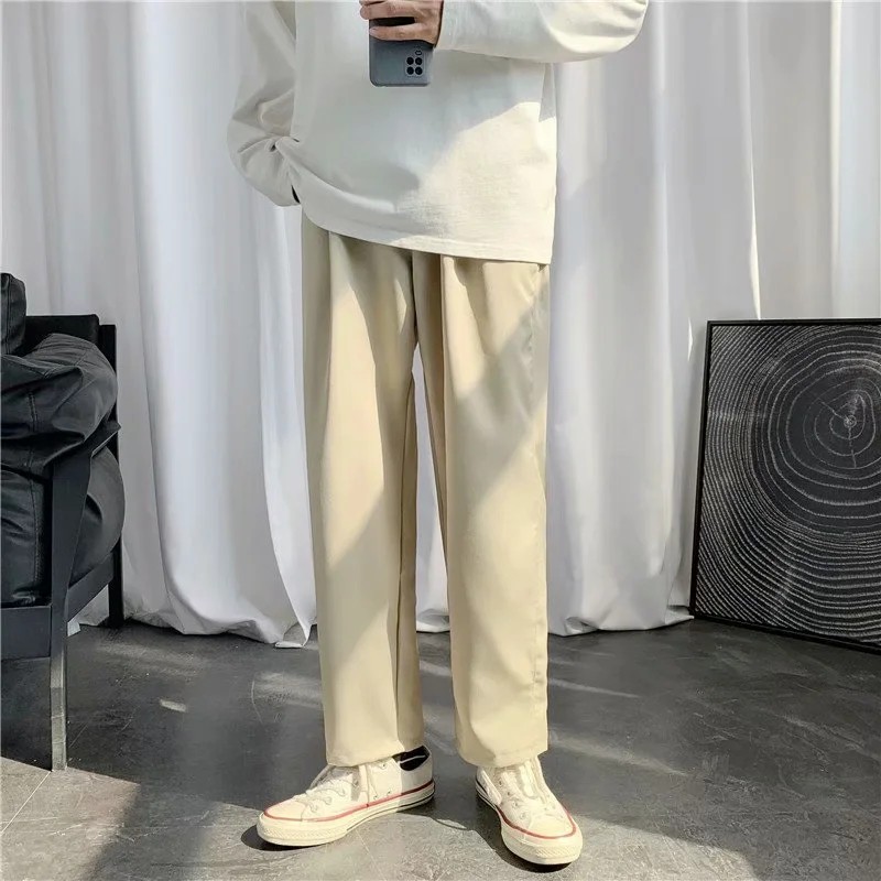 Quần dài màu trơn đơn giản dễ phối đồ dành cho nam có size S-3XL | BigBuy360 - bigbuy360.vn